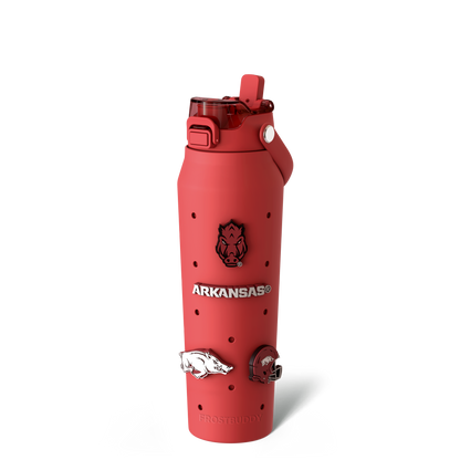 Bottle Buddy 32oz | Arkansas Razorbacks | Skin + Budz Bundle