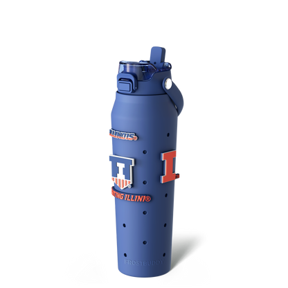 Bottle Buddy 32oz | Illinois Fighting Illini | Skin + Budz Bundle