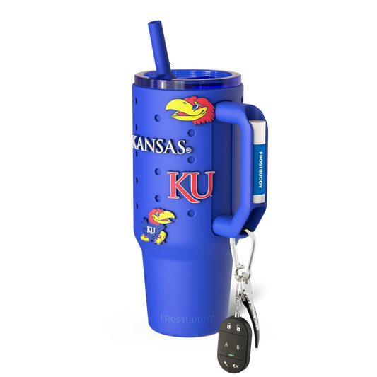 Thicc Buddy 40oz | Kansas Jayhawks | Skin + Budz Bundle